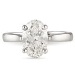 2.15 ct Oval Diamond Platinum Engagement Ring