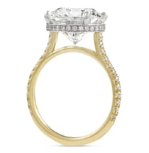 6.01 ct Round Diamond Signature Wrap Engagement Ring