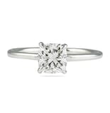 1.01 ct Cushion Cut Diamond Solitaire Engagement Ring