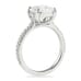 cathedral cushion cut style engagement ring design custom