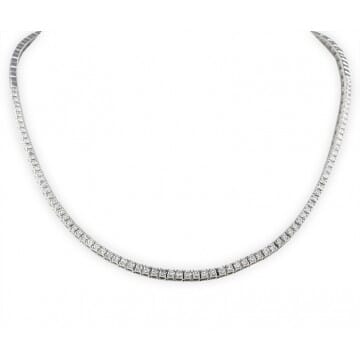 2.58 ct Diamond Choker Style Tennis Necklace