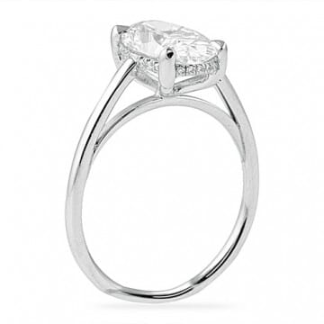 2.25 ct Oval Diamond Platinum Engagement Ring