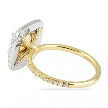 1.51 ct Yellow Cushion Diamond Double-Halo Engagement Ring