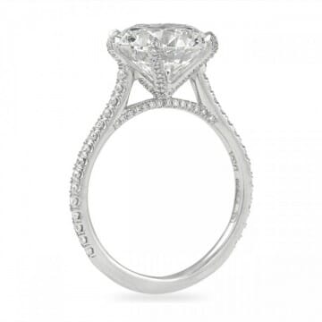 4 carat round diamond engagement ring
