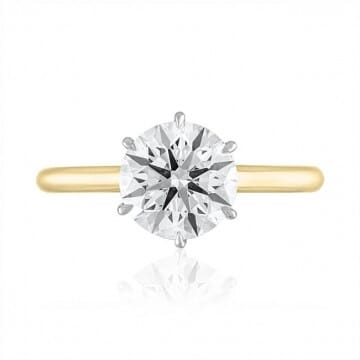 1.81 Carat Round Diamond Invisible Gallery™ Solitaire Ring
