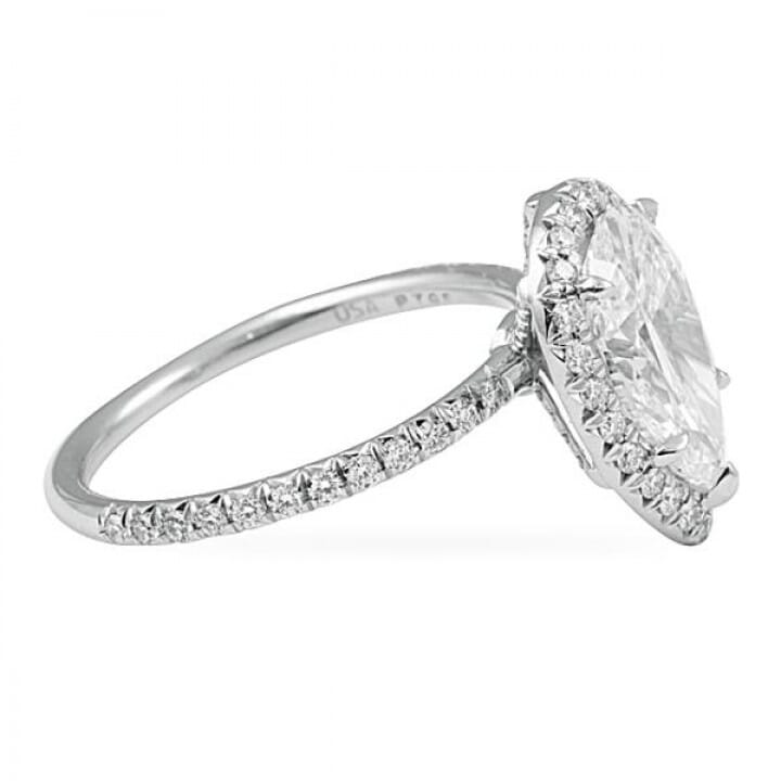2.28 ct Pear Diamond Platinum Engagement Ring