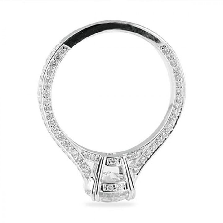 1.13 carat Round Diamond White Gold Engagement Ring