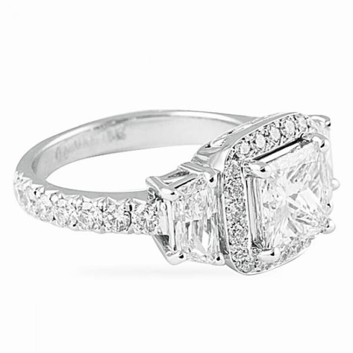 1.50 ct Princess Cut Diamond Engagement Ring
