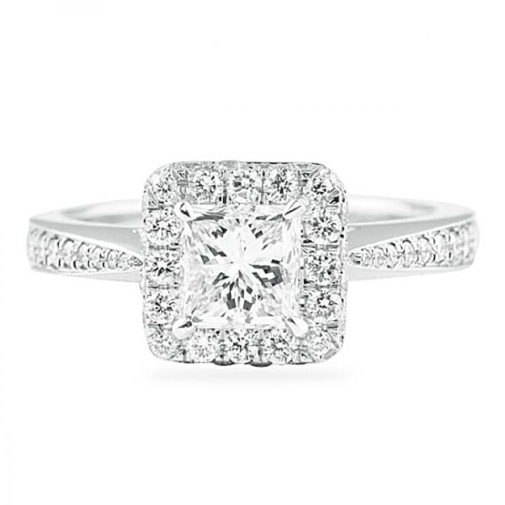 1.06 ct Princess Cut Diamond Platinum Engagement Ring