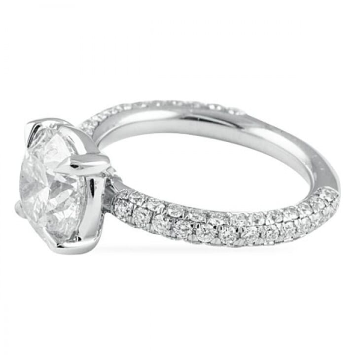2.51 ct Round Diamond Platinum Engagement Ring