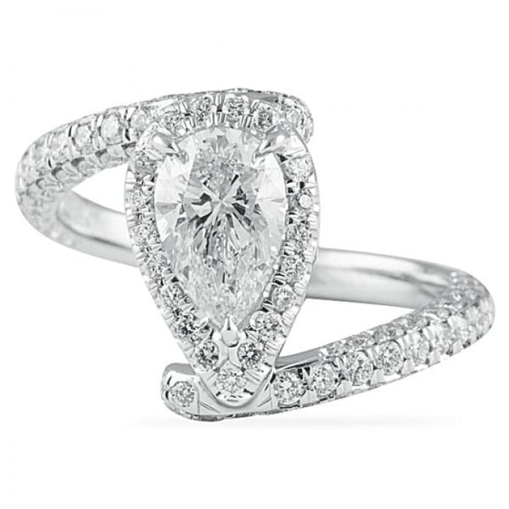 1.20 Carat Pear Shape Diamond Engagement Ring