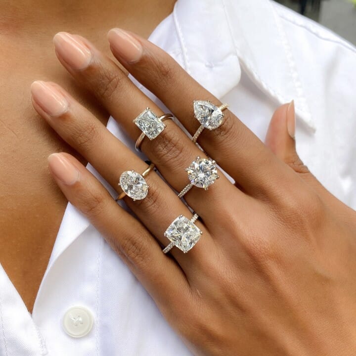 3.23ct Pear Shape Diamond Signature Wrap Engagement Ring flatlay