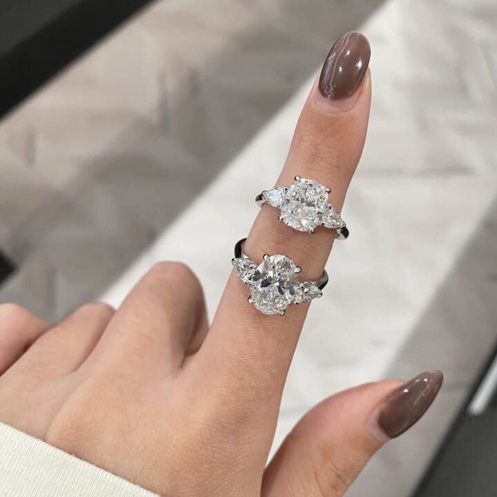 2.30 carat Round Diamond Signature Wrap Engagement Ring