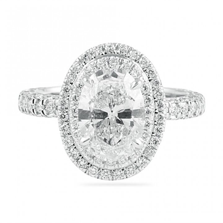 1.80 Carat Oval Diamond Engagement Ring