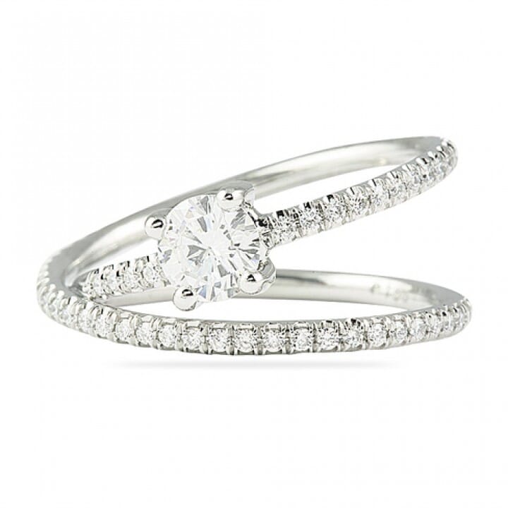 .50 carat Round Diamond Platinum Engagement Ring