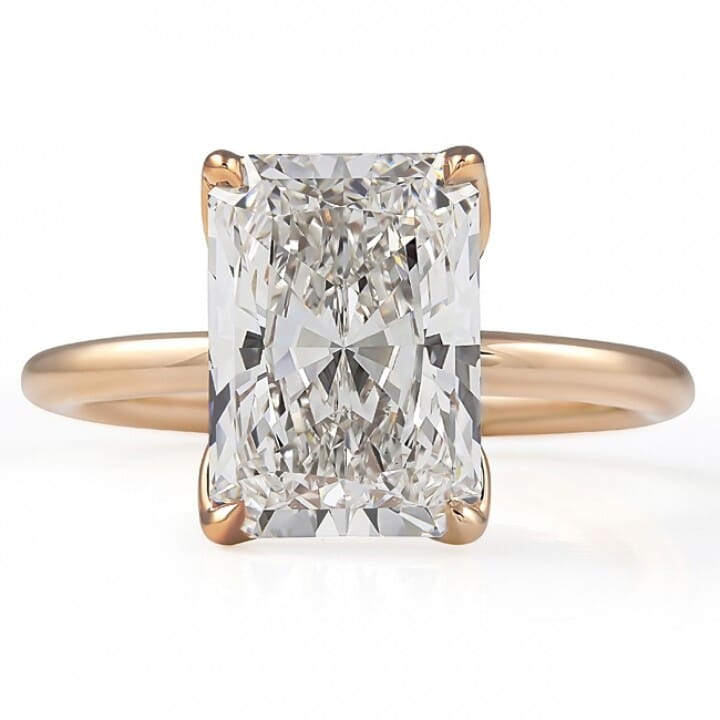 2.50 Carat Pear Shape Diamond Yellow Gold Solitaire Ring | Yellow Gold | by Lauren B Jewelry