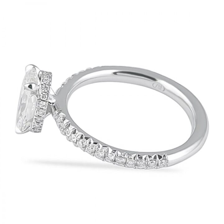 1.50 carat Oval Diamond Engagement Ring top