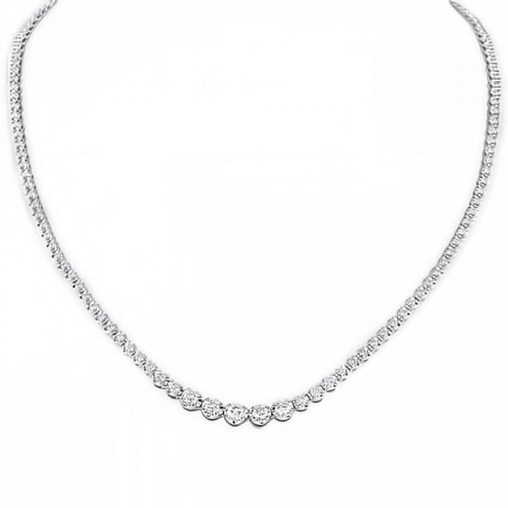 DiamondX 18k Gold Elegant Design Graduated Diamond Pendant Necklace Gold  Fine Jewelry Necklace - China Jewelry and Ring price | Made-in-China.com