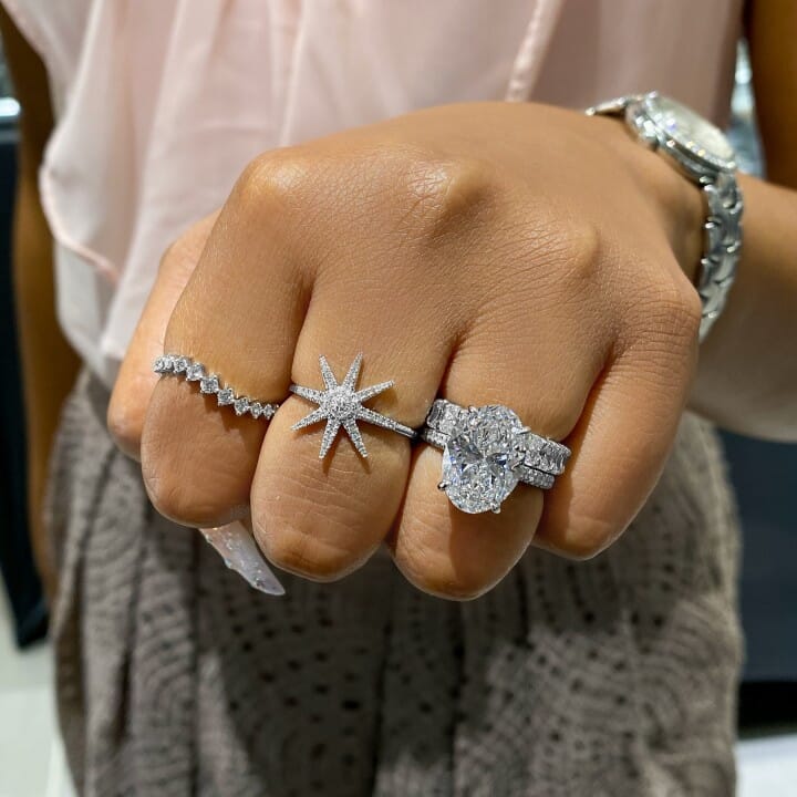 Diamond Starburst Ring