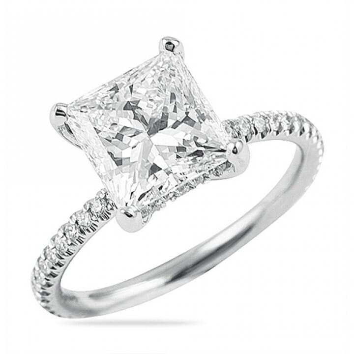 Princess Cut Engagement Rings and Wedding Band | VRAI