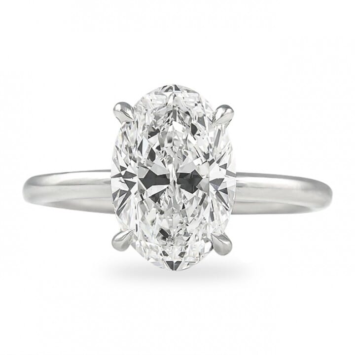 2.50 ct Oval Diamond Solitaire Engagement Ring