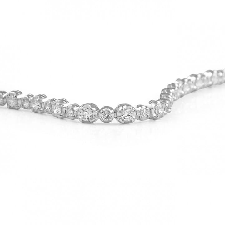 2.90 carat Alternating Size Diamond Tennis Bracelet