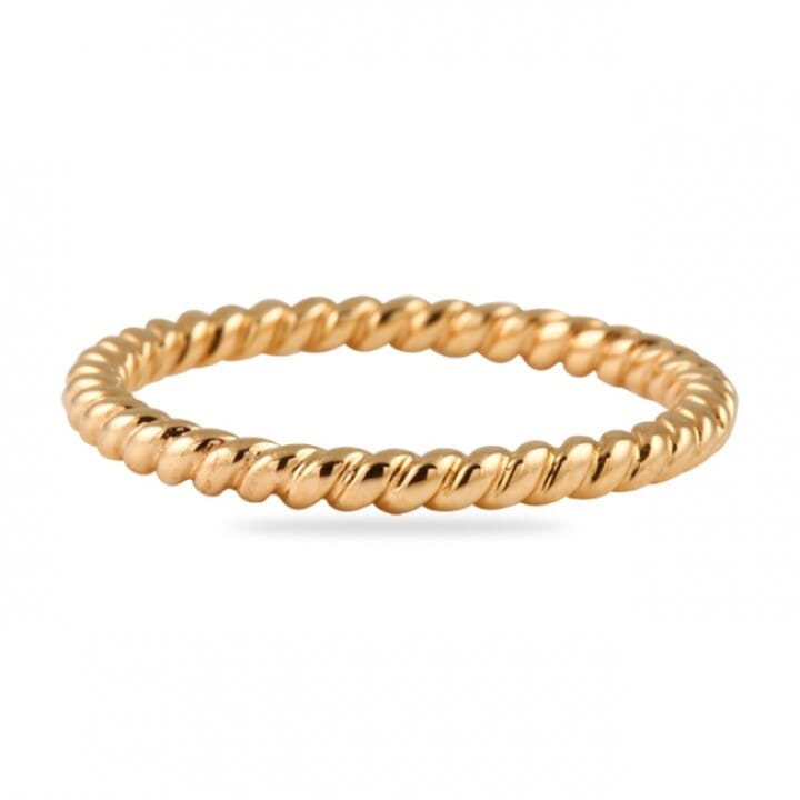 Modern Wave Ring in Rose Gold | KLENOTA