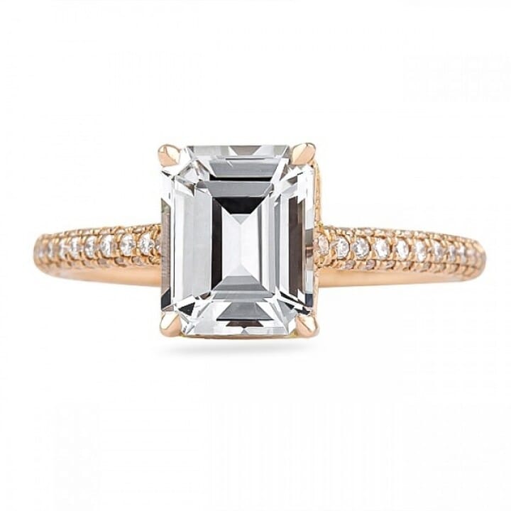 9ct White Gold White Sapphire Three Stone Ring | Ramsdens Jewellery