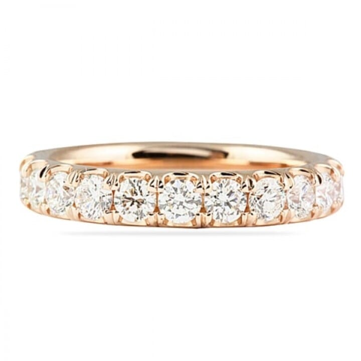 wide pave eternity band 1.80 carats