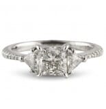 1.02 ct Princess Diamond Platinum Engagement Ring 