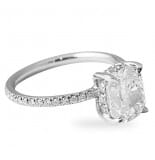 1.52 ct Cushion Cut Diamond Platinum Engagement Ring