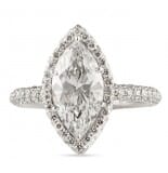 1.84 Carat Marquise Diamond Platinum Engagement Ring