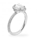 1.30 ct Cushion Cut Diamond Platinum Engagement Ring