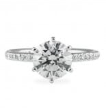 1.64 ct Round Diamond Platinum Engagement Ring