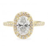 1.01 ct Oval Diamond 14k Yellow Gold Engagement Ring