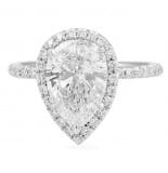 2.28 ct Pear Diamond Platinum Engagement Ring