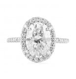 2.01 ct Oval Diamond Platinum Engagement Ring