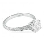 1.13 ct Round Diamond White Gold Engagement Ring
