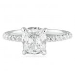 1.75 ct Cushion Diamond Platinum Engagement Ring