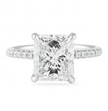 3.04 ct Radiant Cut Diamond Platinum Engagement Ring