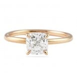 1.22 ct Cushion Cut Diamond Rose Gold Engagement Ring