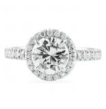 1.58 ct Round Diamond Platinum Engagement Ring