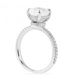 2.10 ct Cushion Cut Diamond Platinum Engagement Ring