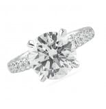 3.40 ct Round Diamond Platinum Engagement Ring