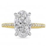 3.01 carat Oval Diamond Two-Tone Engagement Ring