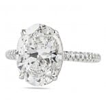 4.01 Carat Oval Diamond Invisible Gallery™ Engagement Ring