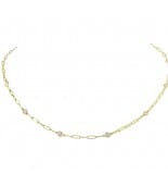 Paper Clip Diamonds By The Yard Necklace