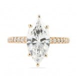 1.90 ct Marquise Diamond Rose Gold Engagement Ring
