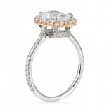 1.52 ct Radiant Cut Two-Tone Engagement Ring