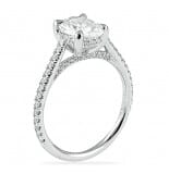 1.50 ct Oval Diamond Pave Engagement Ring